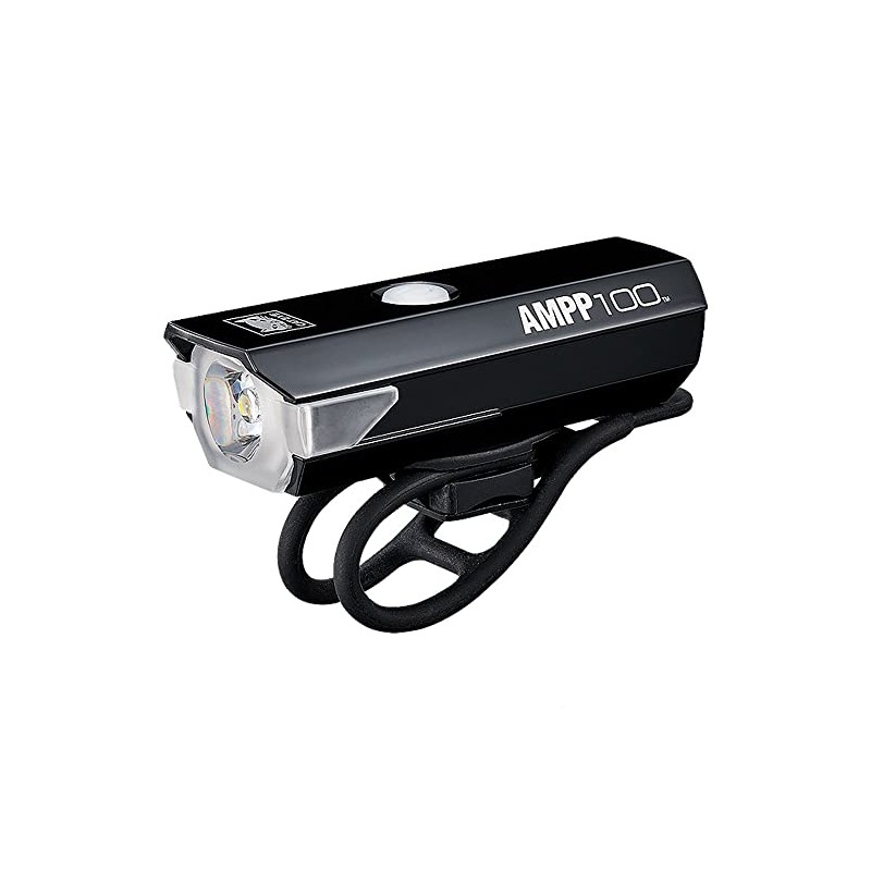 CatEye Unisex's AMPP 100 Front Bike Light Safety, Black, One