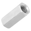 2pcs Zinc Plated Steel M16*50 Long Hex Nut Hexagonal Thread