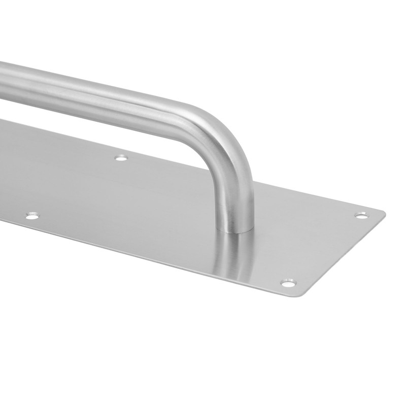 Pull Push Door Plate Handle with Screws 304 Stainless Steel