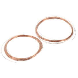 PATIKIL 32.8Feet Solid Bare Copper Wire, 28/26 Gauge 99.9% Pure Copper Wire 0.3/0.4mm Soft Beading Wire Metal Plant Stem Ties for Jewelry Craft 2 Rolls