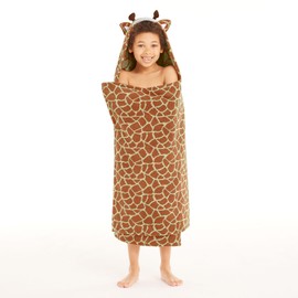 Lands' End Kid Hooded Towel Giraffe One Size