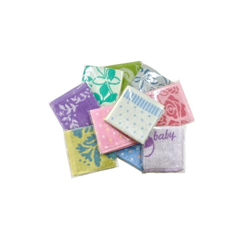 Little Budding Women's Towel Handkerchiefs Set of 10 Gift Wrapping