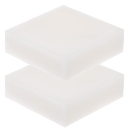 FuoooooGui ゴムブロックゴム板 50mmx50mm 30mm厚 2個 耐熱シリコン リコンゴムブロック 防振ゴム 振動吸収 シリコンショックアブソーバパッド 耐衝撃ゴム板 耐摩耗性 滑り止め 耐熱性 シリコーンゴムシート 滑り止め（ホワイト）