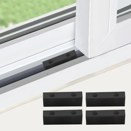 3T8O 10 Pcs Window Locks for Vertical and Horizontal Windows, Equipped with 20 Screws，School -Office -Home- Window Limiter - Suitable for Various Effective Safety precautions, (Black, 11mm)