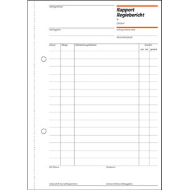 SIGEL RP510 Rapport / Regiebericht A5, 100 Blatt