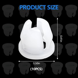 Wuyaoyao 10PCS Headlamp Assembly Grommet Retainer Clip Nut, N811169S 90189-06111 Car Headlight Retaining Clip Replacement, Compatible with Expedition Explorer F-150 4Runner Tacoma