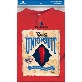 Indera Traditional Rib Knit Union Suit, Youth