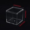 Dayaanee Acrylic Box with Lid, 4 Pack Small Square Acrylic