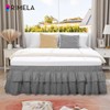 RIMELA Ruffle Bed Skirt Light Grey King 16 Inch Drop,