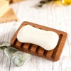 Teak Wood Soap Dish - Bar Soap Holder & Soap