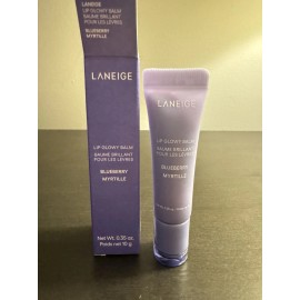Laneige Lip Glowy Balm Blueberry Full Size .35 oz 10 g NIB