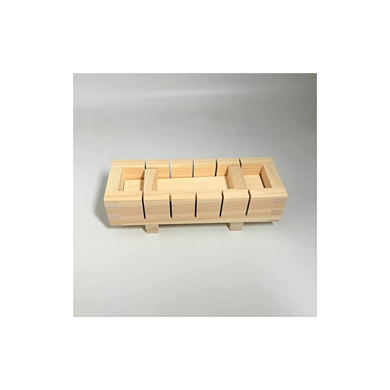 Yamako 792474 Hinoki Cypress Pressed Sushi Mold, Cuts 6 Pieces,