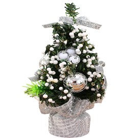 Tabletop Christmas Tree 20cm Mini Artificial Christmas Tree Star Tree, Christmas Decorations Tabletop Small Xmas Tree for Holiday Indoor DIY Christmas Decor Green