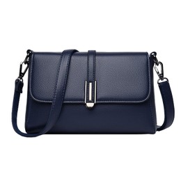 LASTOS Women's Shoulder Bag, Crossbody Design, Small, Mini Bag, Lightweight, PU Leather, Bag, Women's, navy