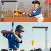 PLAYAPUT Baseball Softball Batting Tee with Tethered Ball, Auto Reset
