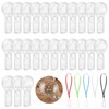 80Pcs Dual Power Magnifiers, 1.97" Lens with Lanyard for Outdoor