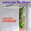 16 Inch Rain Shower Head Brushed Nickel Ceiling Mount 304
