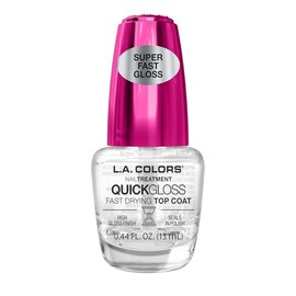 L.A. COLORS Salon Fabulous Nail Treatments, Quick Gloss Fast Drying Top Coat CNL522