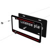 JYMAOYI Set of 2 For Honda Metal Black Metal License