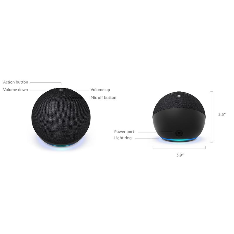 Compact Alexa Speaker with Premium Sound , Newest Model for