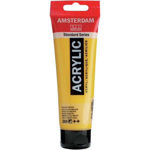 Amsterdam Standard Series Acrylic - Azo Yellow Medium, 120 ml