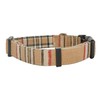 YUDOTE Soft Dog Collar, Fabric Wrapped Checked Collars, Non-Irritating for