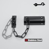 JQK Chain Door Guard with Lock, Black 2 Pack Chain