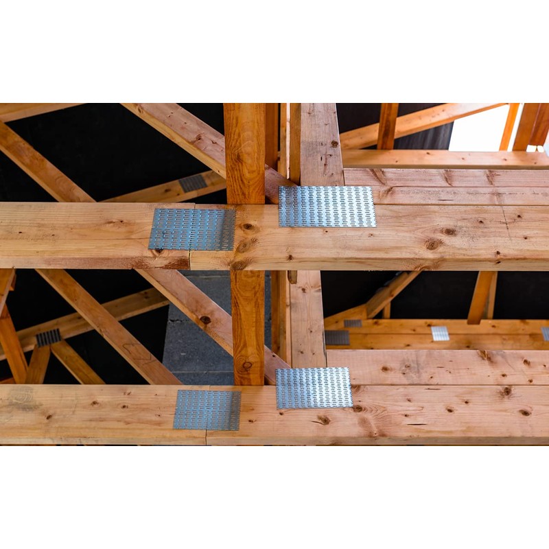 MOZCORN 20 Pack Truss Plates 4x6 Inch, Pronged Truss Mending