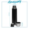 GRÄWE Thermos Flask, 1 Litre Stainless Steel Drinking Bottle, Thermos