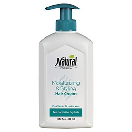 Moisturizing And Styling Hair Cream For Women And Men by Natural Formula - Hair Cream Moisturizer Enriched With Pro Vitamin B5 - Aloe Vera Hair Cream For Normal To Dry Hair - 13.5 fl. oz.