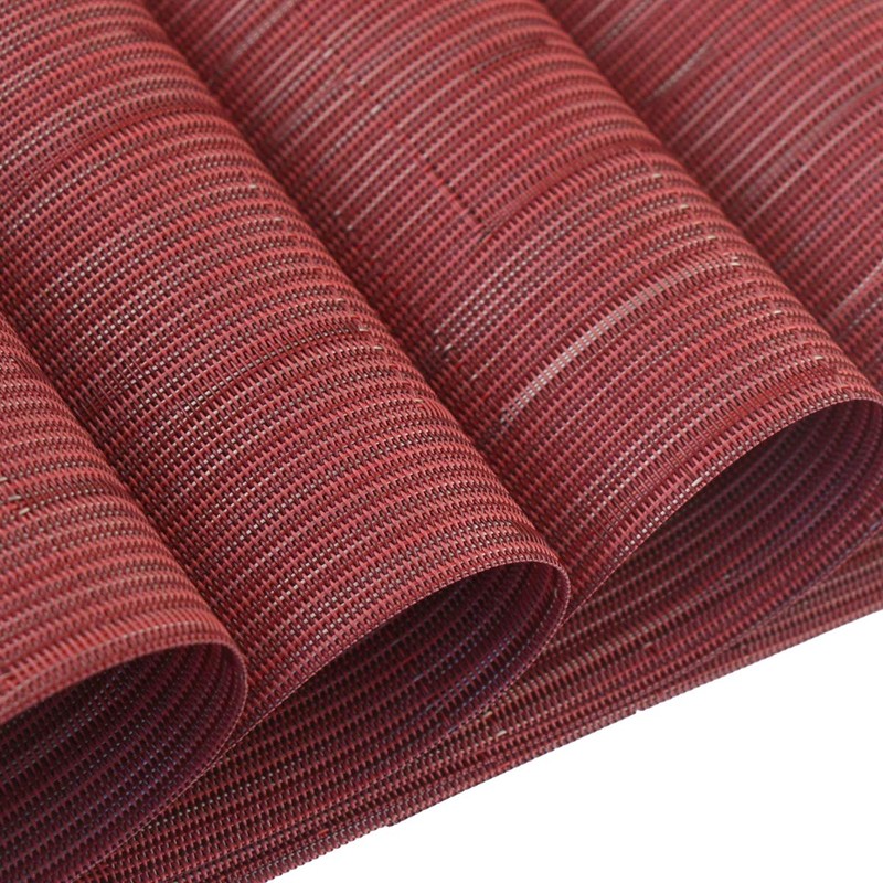 BECHEN Plastic Placemats and Coasters, Non Slip Washable Placemats for