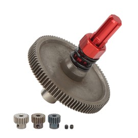 91T Slipper Gear Set Differential Upgrade Parts Metal Gear Assembly for Arrma Senton 1/10 RC Cars Red (Red) 1/10 rc car parts rc differential 1/10 Gears