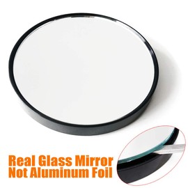 TTSAM 10X Magnifying Makeup Mirror, Round Mirror 2 Suction Cups Facial Makeup Cosmetic Absorption Shaving Home Makeup Travel Essential(Diameter 3.46 inches)