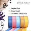 Ribbon Bazaar Double Faced Satin 2-1/4 Inch Black 25 Yards