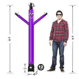 MOUNTO 6FT Fly Puppet Dancer with 1/3hp Blower Complete Set (Purple)
