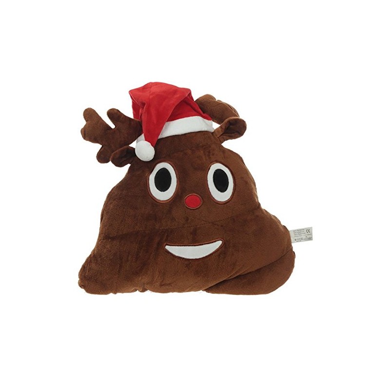 Emotive Reindeer Poop Christmas Cushion