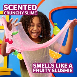 Elmer's GUE Pre Made Slime, Fruity Slushie Crunchy Slime, Scented, 2 Count