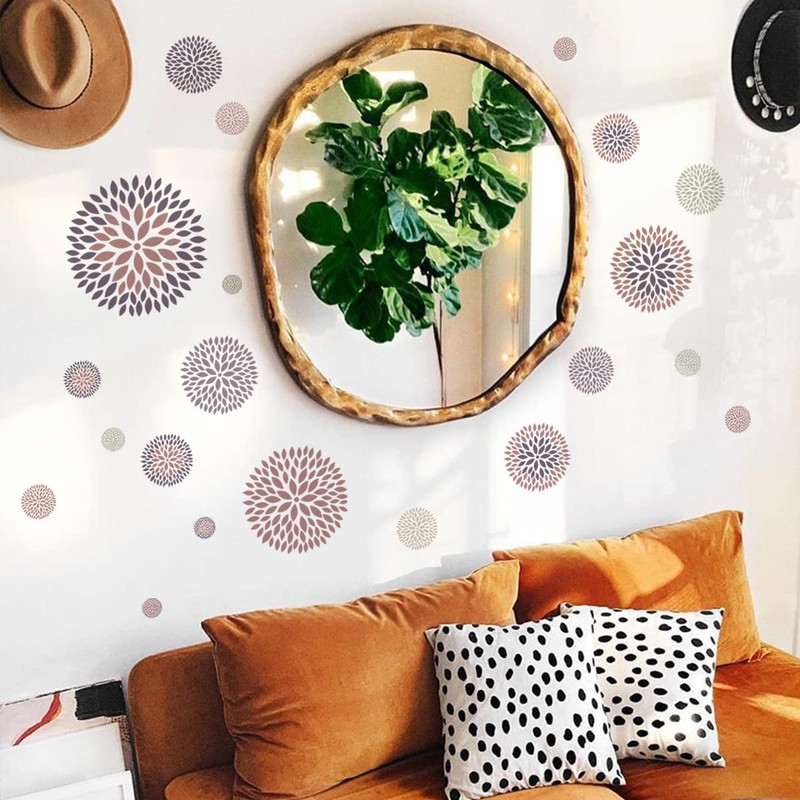 Condessacity Wall Sticker Stylish Creative Circular Image Wall Sticker Removable