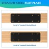 2pcs 10"X3" Straight Steel Plate,I Flat Mending Plate for Wood
