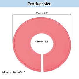 30 Pack Closet Dividers for Hanging Clothes,Reusable Wardrobe Round Hanger Separator,for Cloth Store, Home,Clothes Rack Color-Coding Assortment (Multicolor)