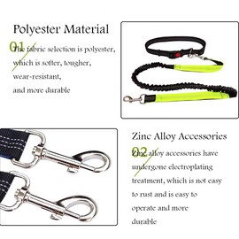 FUNAT Pet Running Leash, Dog Sports Towing Rope Multi Functional Towing Strap, Dog Leash Slip Dog Training Leash