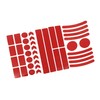 REPAIROCK 42pcs Red Reflective Stickers Tape Waterproof Decals for Car