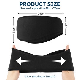 AYBUY Sports Headband, Elastic Sports Headbands for Men and Women, Winter Warm Headband, 4-Piece Set, Suitable for Jogging, Fitness, Running, Hiking and Cycling