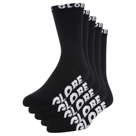 Globe Blackout 5 Pair Men's Socks, Black, FR: M (Manufacturer Size: 7-11)