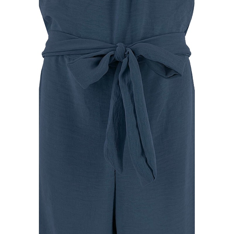 Girls Long Sleeveless Jumpsuit 8809, blue