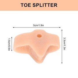 Zehentrenner Silikon Zehenspreizer 4 Stück Zehenabstandshalter Universalgröße, Zehenschiene zu Korrigieren, Toe Separatoren Zehenstrecker für Ballenschmerzen überlappende Zehen Damen Herrn (Farbe)