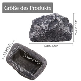 Stone Key Hiding Place Key Stone with Secret Compartment, Fake Stone Feels and Looks Like a Real Stone, Key Safe Outside, Key Hiding Place for Outdoor Use