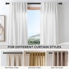 VOIIY 2 Pack Curtain Rods for Windows 48 to 84