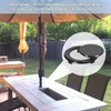 PAGOW 4 Pack Patio Table Umbrella Hole Ring and Cap