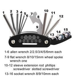 EDIONS Bicycle Repair Kit, Home Bike Portable Patches Fixes Tool with Bicycle Repair Bag and Bicycle Tyre Pump for Mountain Bike and Road Bike Camping Travel Essentials Bag (Mini Pump: Blue)
